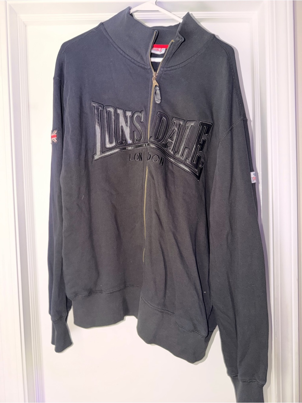 Women's Black Zip-Up Quarter Sweatshirt